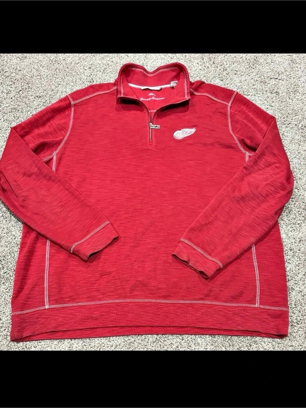 Tommy Bahama Detroit Red Wings Tommy Bahama Red Island Energy 1/4 Zip Red Island